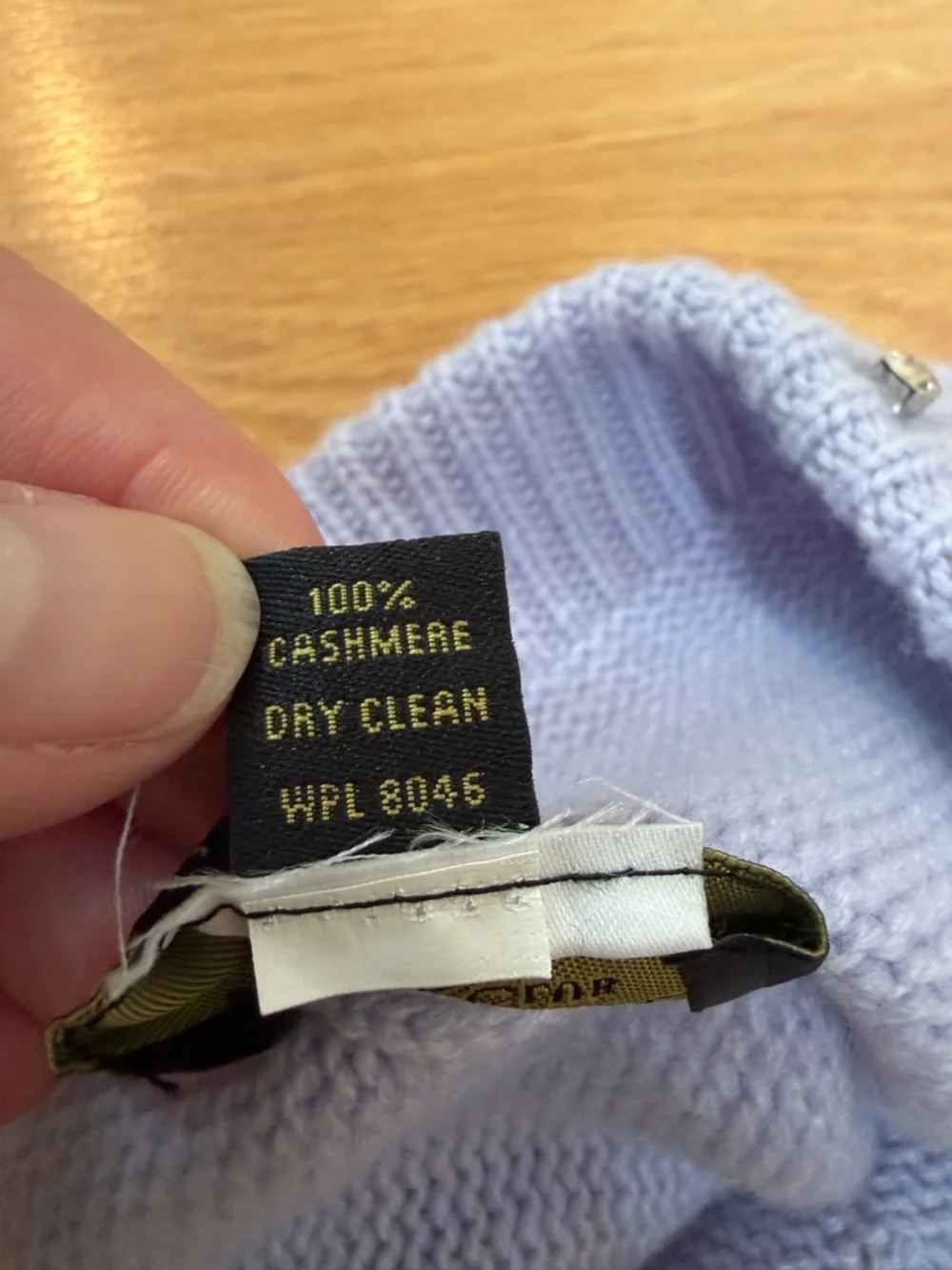 Charter Club Lavender Cashmere Beanie Hat
